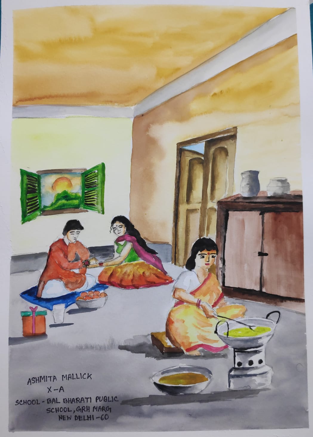 Raksha Bandhan Gift for Sister|Best Rakhi gifts|Photo to portrait painting
