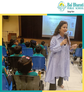 On July 26, 2023, of Bal Bharati Public School , GRH Marg organised a workshop for the students of Class III in
collaboration with Ayaksha Healthcare.