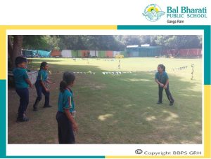 demonstrating discipline and teamwork at Bal Bharati Public School.