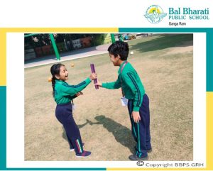 Sporty Champions' club fosters holistic student growth through the integration of fun and education in the 'Musical Relay' activity.