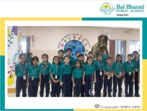Students of Class III at BBPS Pusa Road Campus during the introduction to Augmented Reality organized by the Tech Club in October.