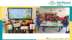 A Bal Sabha activity “Poster-Making” was organized for pre-school and pre-primary children