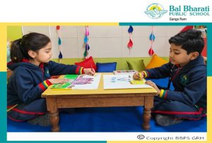 Both Pre-school and Pre-primary children actively participated and created beautiful compositions using their creativity. 